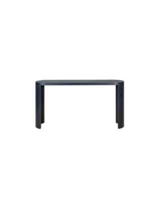 Navy Blue 60" Entryway Table with Curved Legs