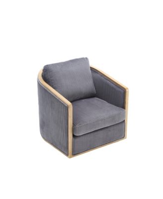 Streamdale Swivel Barrel Chair, Comfortable Accent Sofa, 360 Swivel, Cozy Lounge Chair