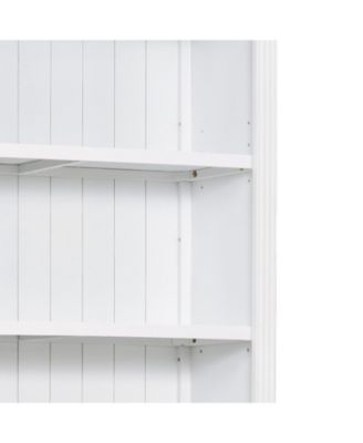 83.4" 5-Tier Bookcase with Light & Adjustable Shelves
