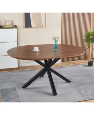 Extendable Table Metal Leg MDF Top 120-200cm