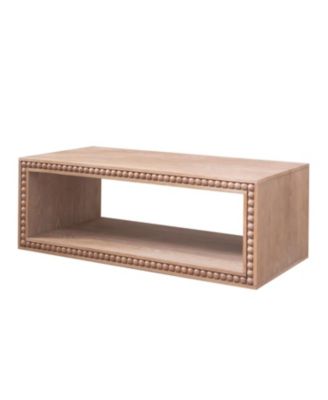 Streamdale Rustic Beaded Edge Coffee Table - Natural Finish