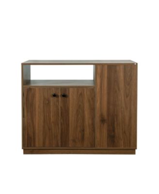 Small Kitchen Sideboard with Glass Doors & Drawers