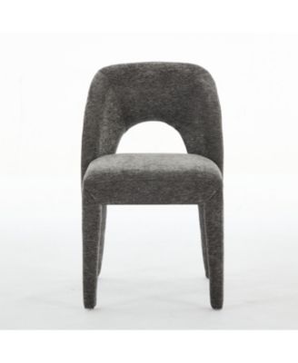 Set of 2 Chenille Dining Chairs