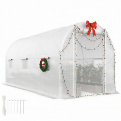 Hoop House house with Support Rods, Walk-in house