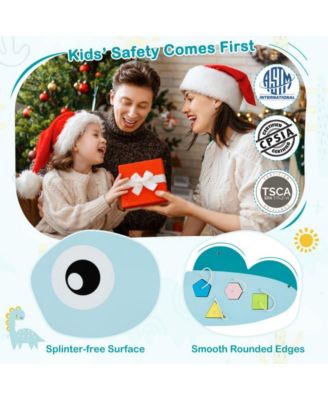 Montessori Wall Activity Board with Sensory Learning Games for Toddlers