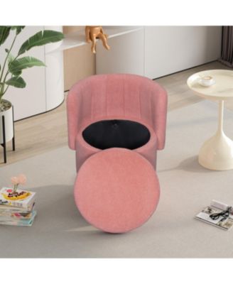 Streamdale 360 Degree Swivel Back Sofa Chair With Storage Space, Suitable For Bedroom and Living Room