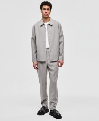 Men's Pinstriped Woven Relaxed Pants