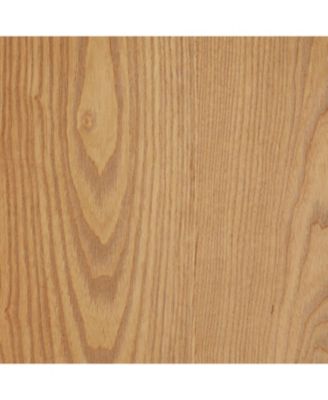  Vintage Console Table - Beaded Trim, Reversible Legs, Natural Wood