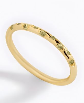 Dainty Constellation Birthstone Ring in Gold Plated Sterling Silver