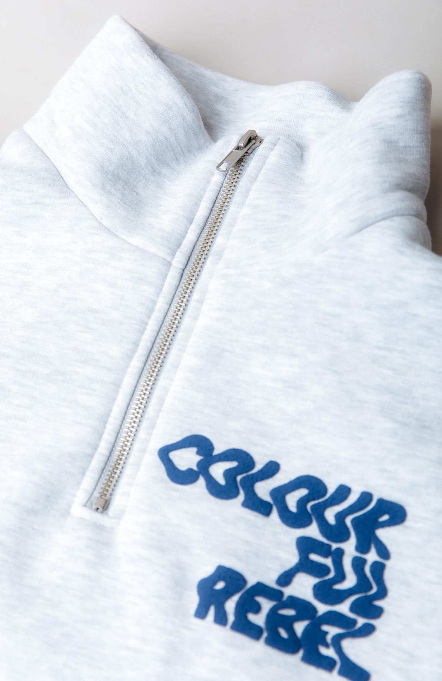 Women's Uni Bold Logo Relaxed Zip Sweat