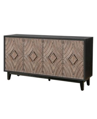 Streamdale 60" Mid-Century Sideboard with Diamond Doors