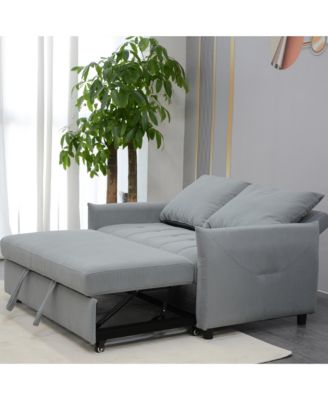 3-in-1 Velvet Sleeper Sofa with Storage