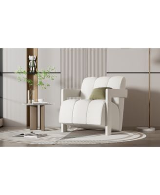 Modern Armchair Set of 2, L-Arms, Polyester