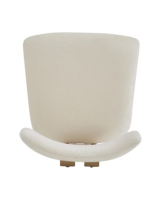 Upholstered Armless Dining Chairs With Metal Legs (Set of 2),Beige