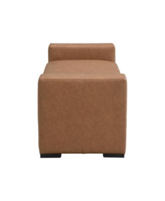 Stylish and Durable Faux Leather Ottoman