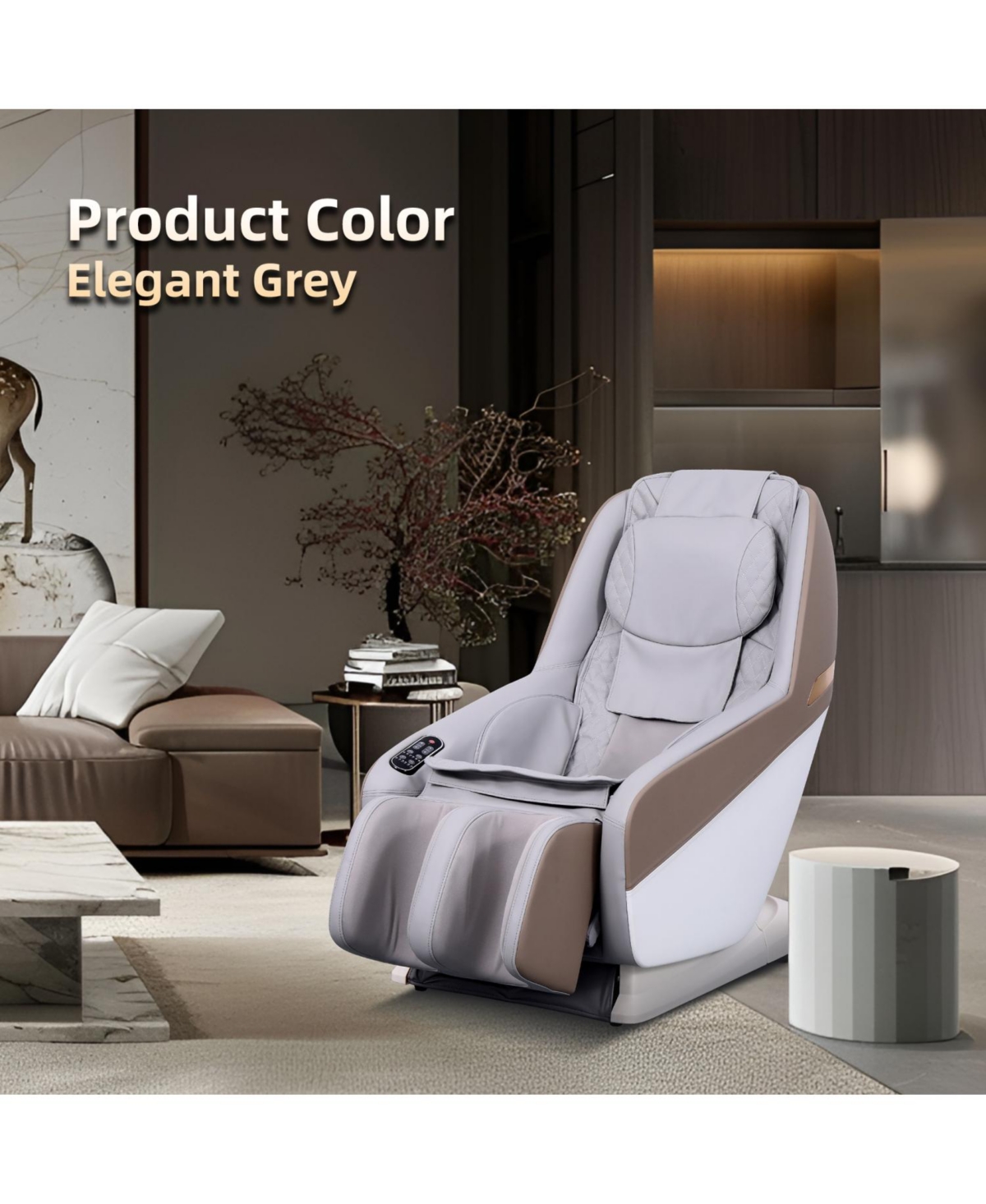 Streamdale Furniture Zero Gravity Sl-Track Shiatsu Massage Chair with Heat & Remote