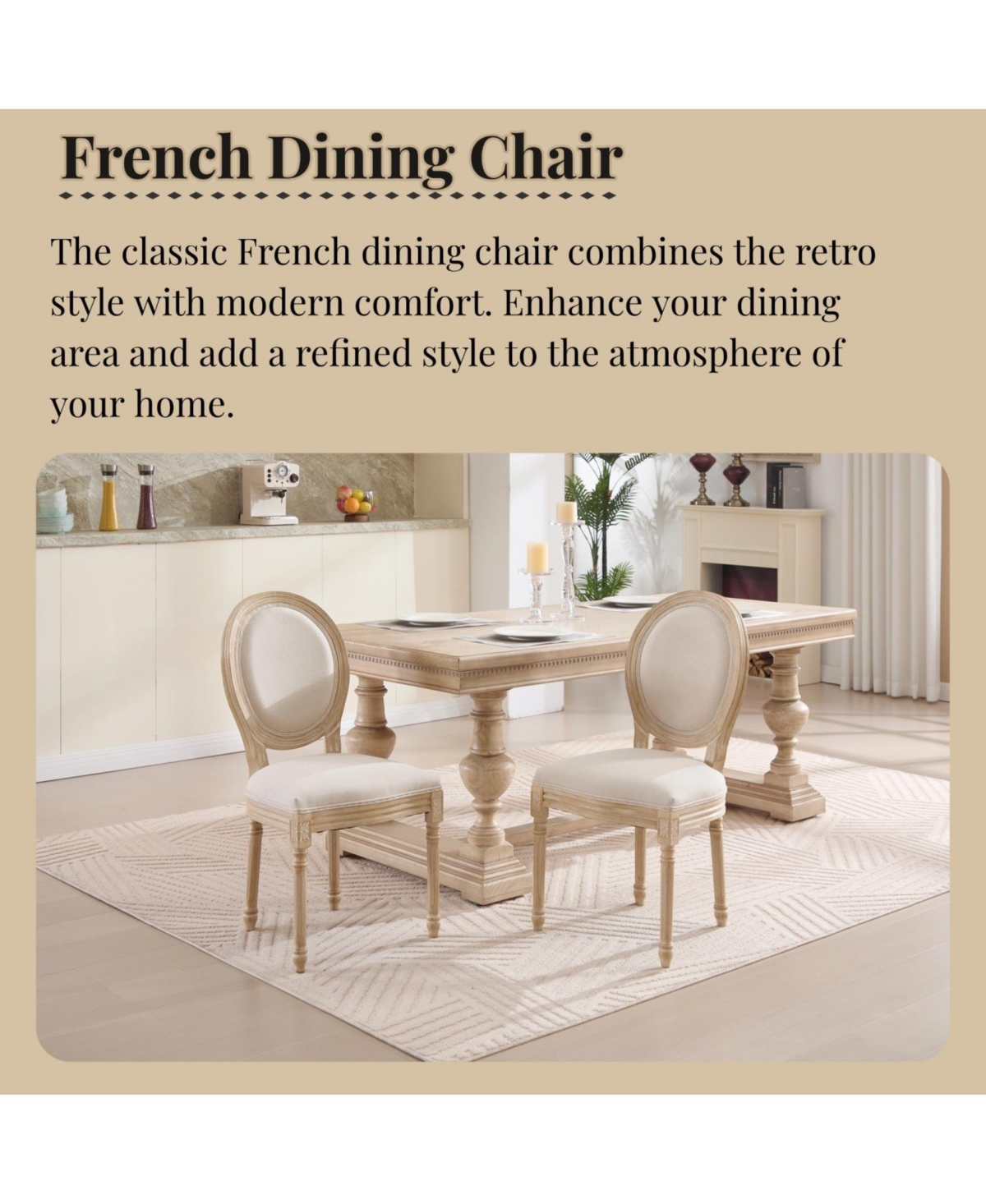 Streamdale Furniture Streamdale French Country Upholstered Dining Chairs
