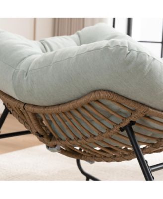 Chenille Rocking Accent Chair