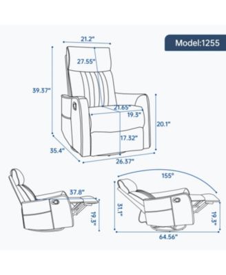 Streamdale  Heat & Massage Rocker Recliner