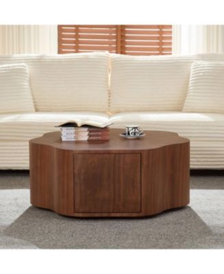 Petal Coffee Table with Drawer - No Assembly Needed