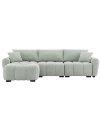 110" Modular Sectional Sofa with Ottoman