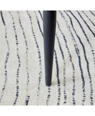 Modern Black PU Chairs - Set of Two