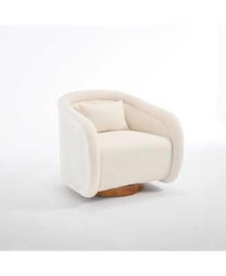 Swivel Teddy Barrel Chair