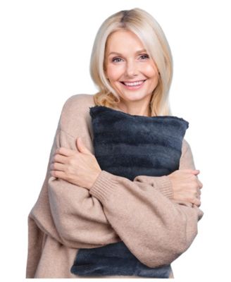 Faux-Fur 2-Pack Decorative Pillows, 12" x 20"