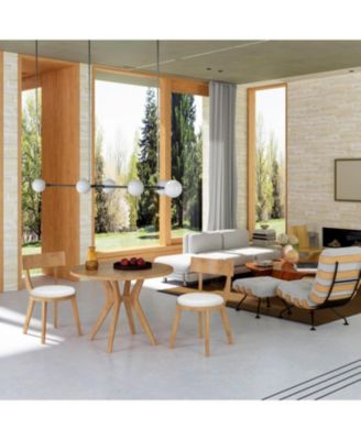 Mid-Century Round Dining Set- Table & 2 Chairs