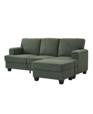 Streamdale 86" L-Shaped Sectional Sofa with Ottoman