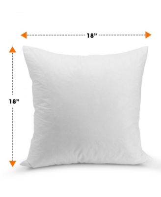 Feather Decorative Pillow, 18" x 18"
