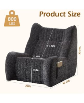 Streamdale Oversized Bean Bag Chair with Armrests - Comfy Lounge Sofa