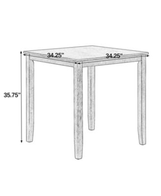 5-Piece Retro Dining Table & Chairs Set - (Assembly Required)