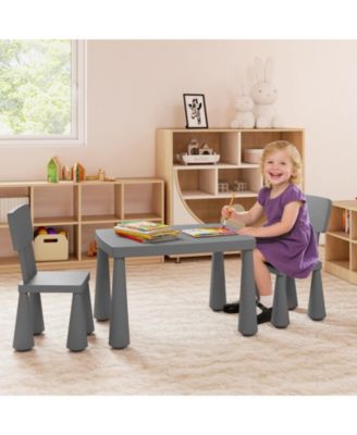 Kids Table & 2 Chairs Set Toddler Activity Play Dining Study Desk