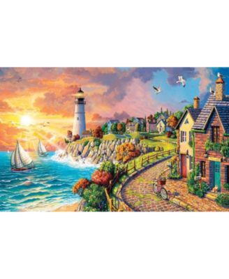 Lighthouse by the Sea 550 piece Jigsaw Puzzle for Adults