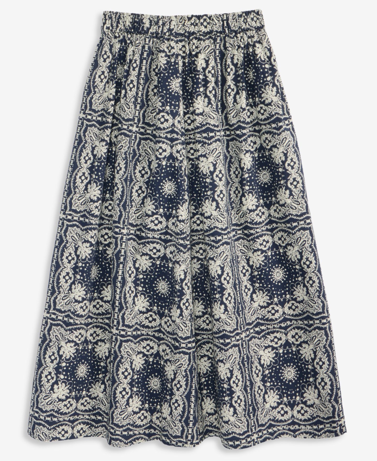 Женская юбка On 34th Bandana Cotton Pull-On Midi, цвет: Синий — фото 6