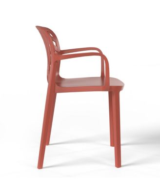 3-Piece Outdoor Indoor Metal Patio Dining Table Set With Stackable Patio Chairs