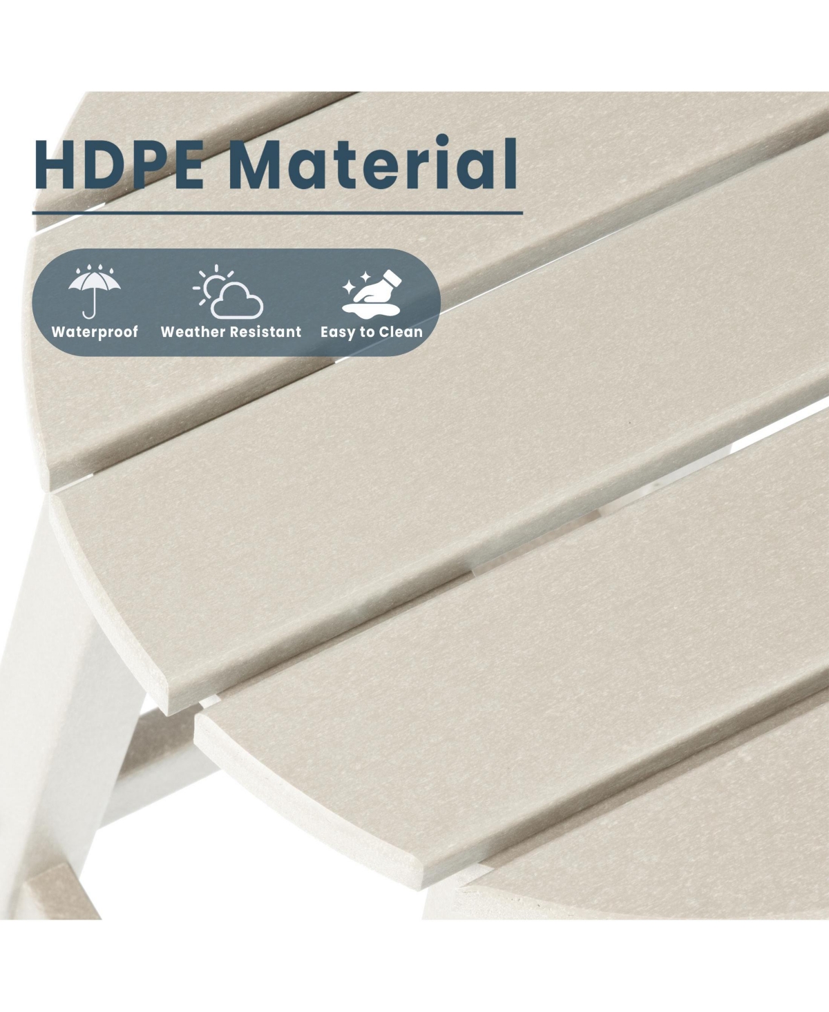 WestinTrends 29" Hdpe Outdoor Patio Round Bar Stool