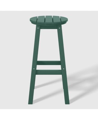 29" HDPE Outdoor Patio Round Bar Stool