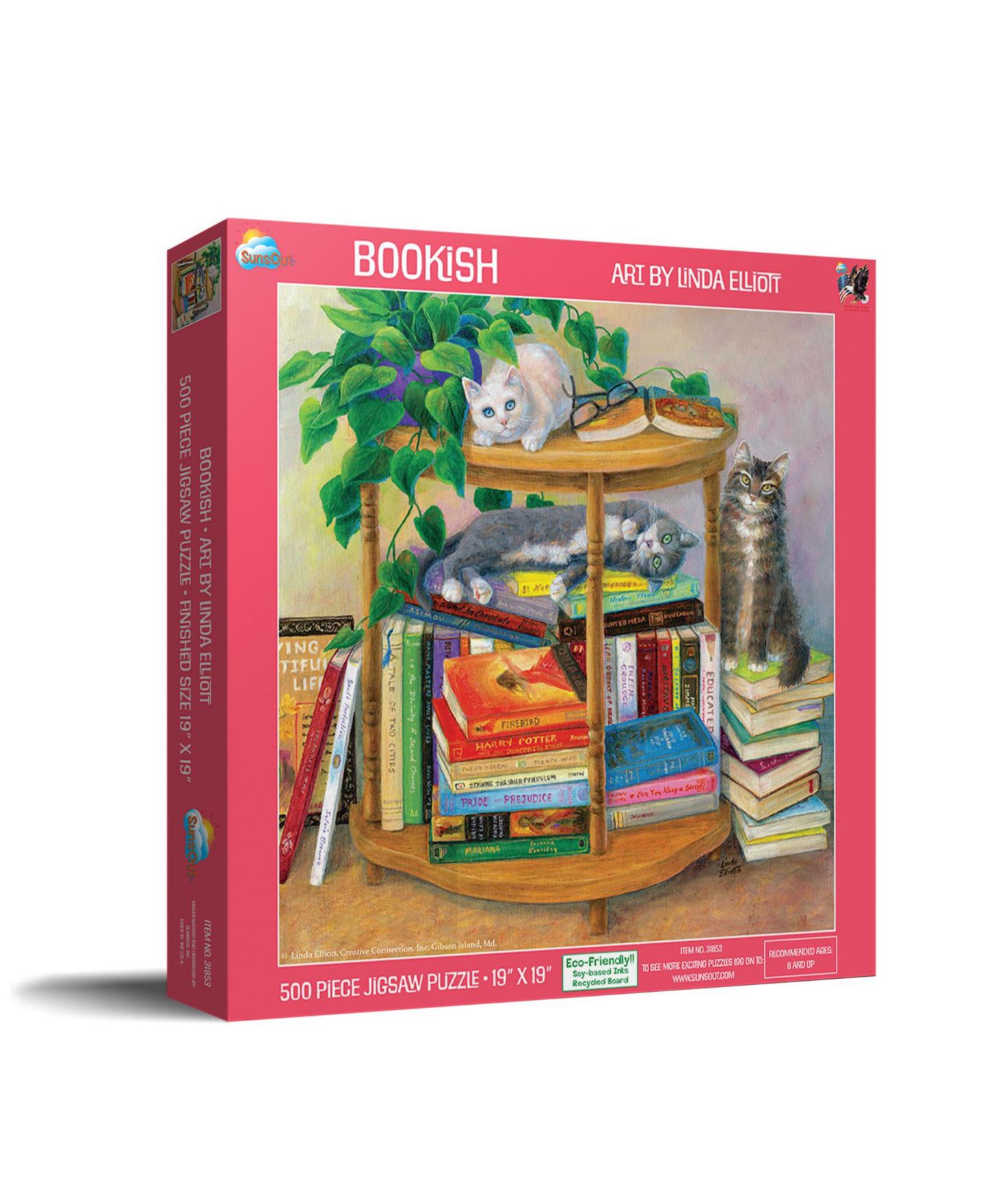 Детский пазл SunsOut Bookish 500 Piece Jigsaw Puzzle, от 15 лет — фото 1