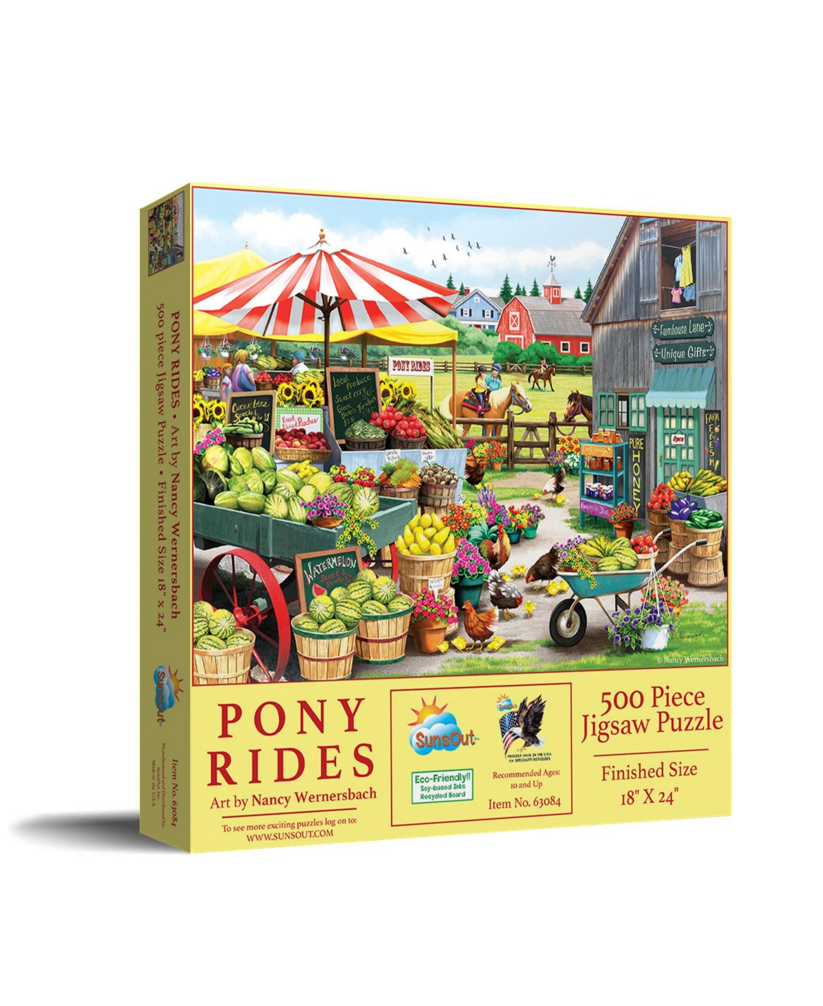 SunsOut Pony Rides 500 piece Jigsaw Puzzle for Adults