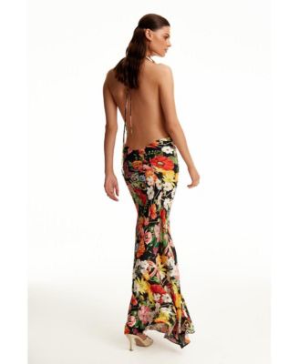 Women's Siren Dress Printed Black