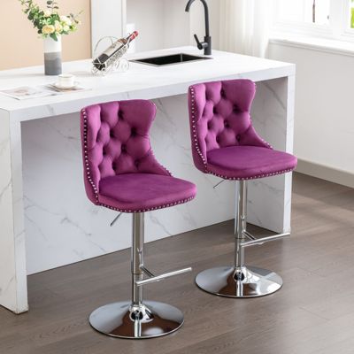 Hand-Crafted Bar Chair with Ergonomic Support and Durable Base