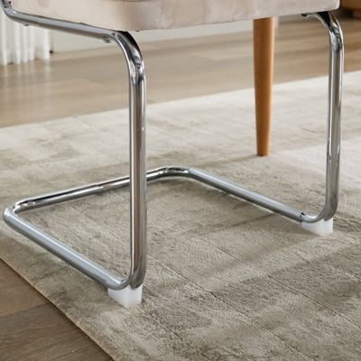 Rattan and Velvet Upholstered Office Chair with Steel Frame