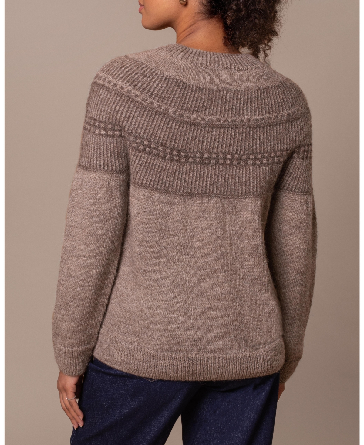 Celtic & Co. British Wool Yoke Pattern Sweater