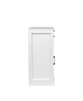  Modular Wine Bar Hutch Cabinet (White