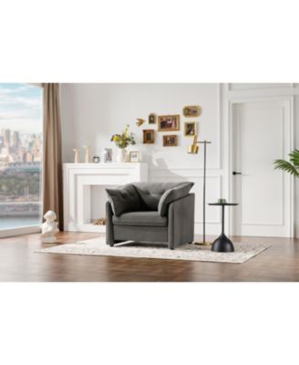 Modern Style Chenille Oversized Armchair Accent Chair Single Sofa Lounge Chair for Living Room, Bedroom