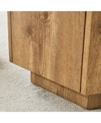 Hexagonal Coffee Table with Drawers