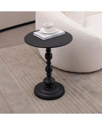 Vintage Metal Round Side Table