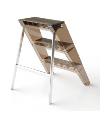 Streamdale Folding Ladder Stool - Brown, Multi-Functional, Anti-Slip